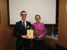 Dr Jacqueline Reiter with Council Member Eamonn O'Keeffe - click to enlarge Dr Jacqueline Reiter with Council Member Eamonn O'Keeffe