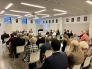 Members discuss the Society's activities at the AGM