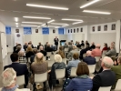 Members listen to James Falkner's keynote lecture