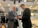 Alexander Tonkin receives the schools essay prize